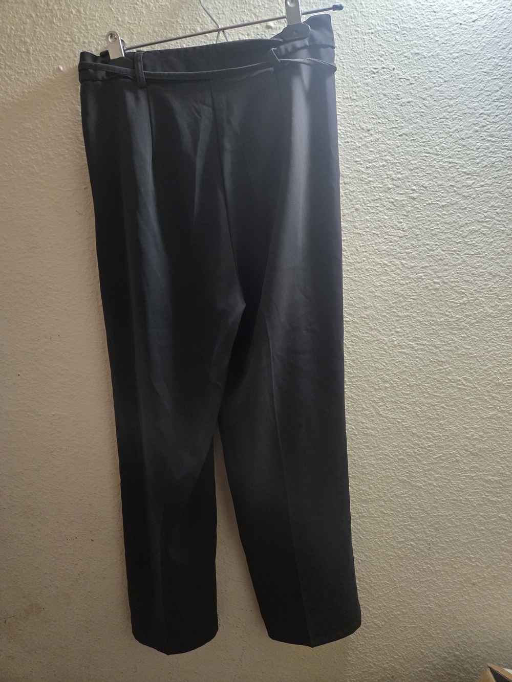 Cider Wide Leg Black Drawstring Trousers - Picture 4 of 4